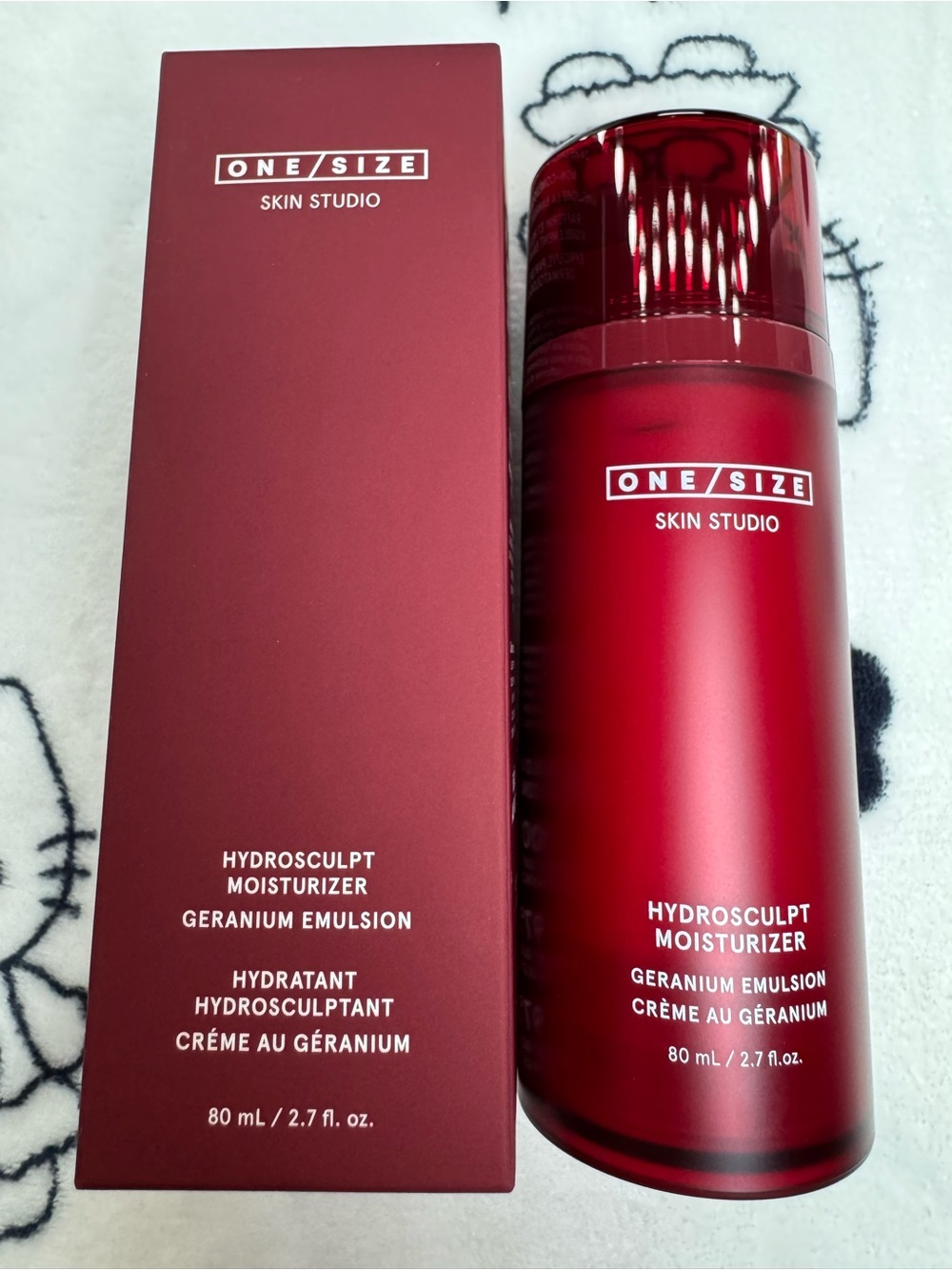 ONE/SIZE Hydrosculpt Hydrating Cream Moisturizer with Geranium Oil Emulsion